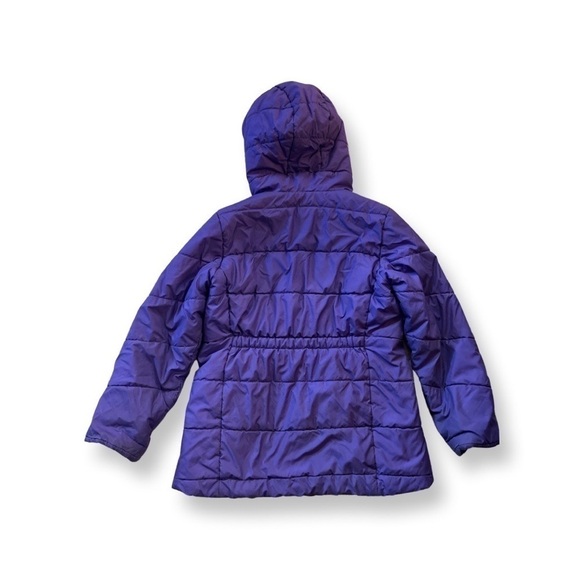 Patagonia Common Threads Girls Coat Purple Size 10 with plush Hood. - Picture 5 of 15